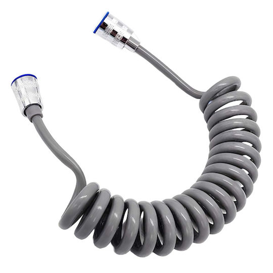 Avizar Flexible Extendable Universal Shower Hose 2m Spiral Design Grey