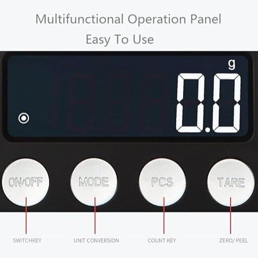 Digital Kitchen Scale Up To 0.2kg Black