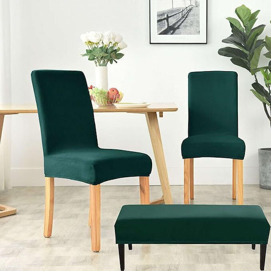 Husă Elastică Scaun Verde 65x40cm 6 Bucăți