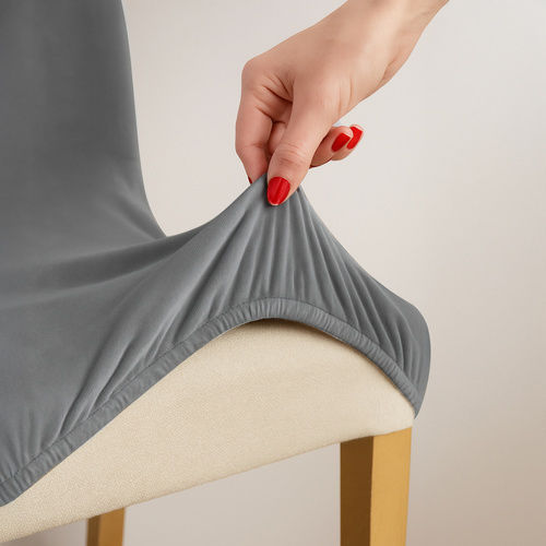 Zola Elastische Abdeckung Für Stuhl Grau 65x40cm 6 Stück