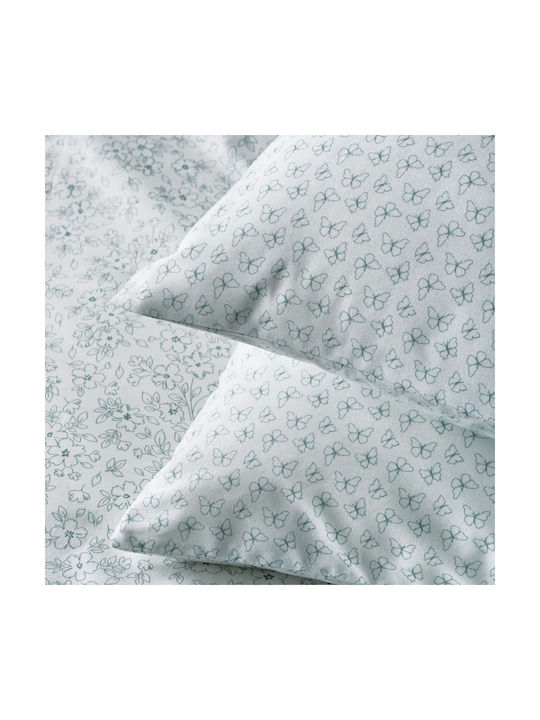 Kentia Evanthia 02a Set Of Pillowcases With Envelope Cover Gray 50x70cm