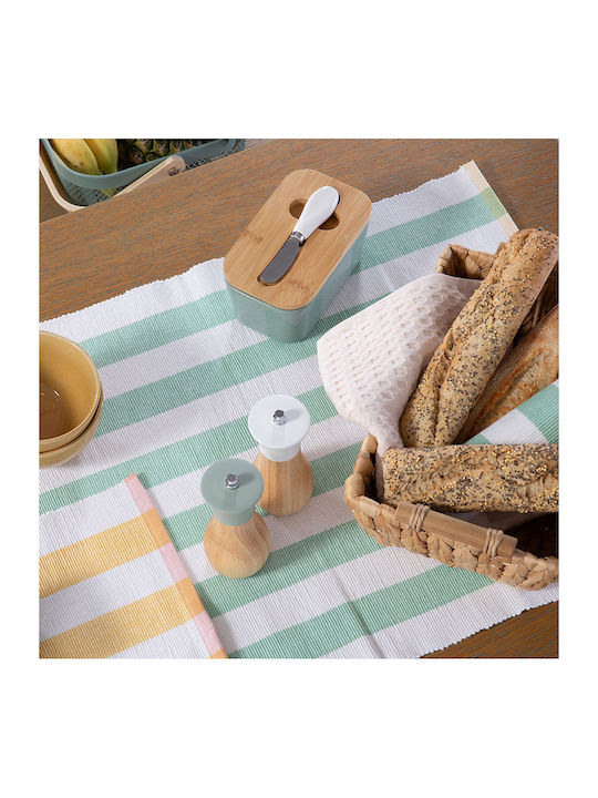 Nef-Nef Homeware Runner Din Bumbac Set Jeremy Mint 45x140cm