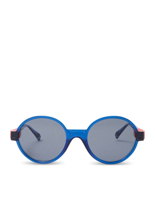 KiETLA Unbreakable Round Kids Sunglasses with Polarized Blue Lens for 4-7 Years