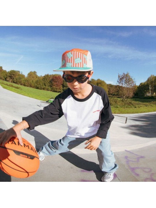 KiETLA Unbreakable Round Kids Sunglasses with Polarized Blue Lens for 4-7 Years