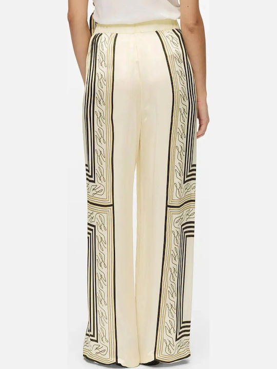 Women's Fabric Trousers White