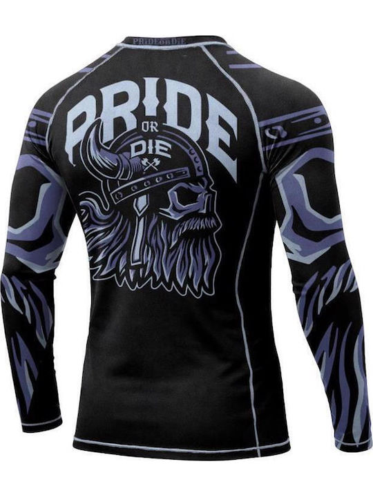 PrideOrDie Men's Short Sleeve Shirt POD303 for Jiu-Jitsu Black