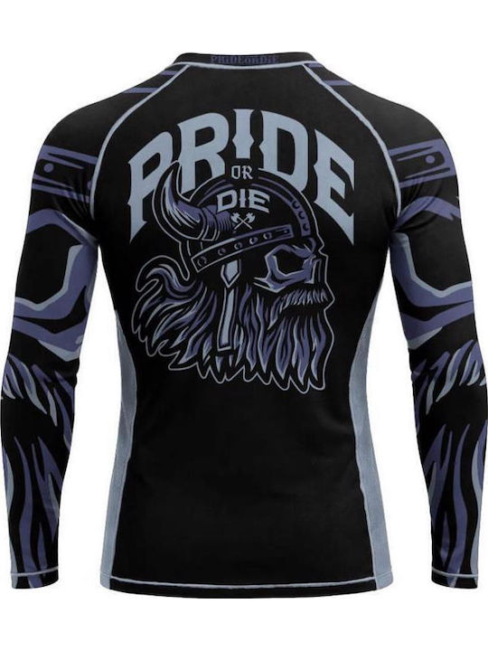 PrideOrDie Men's Short Sleeve Shirt POD303 for Jiu-Jitsu Black