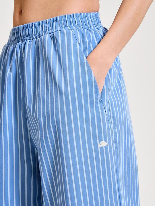 Damen Stoffhose Gestreift Blaue
