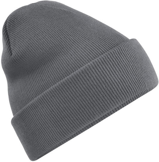 Beanie Unisex Strickmütze in Grau Farbe
