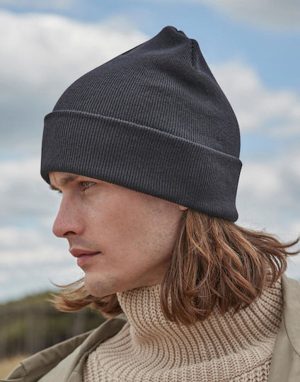 Beanie Unisex Strickmütze in Grau Farbe