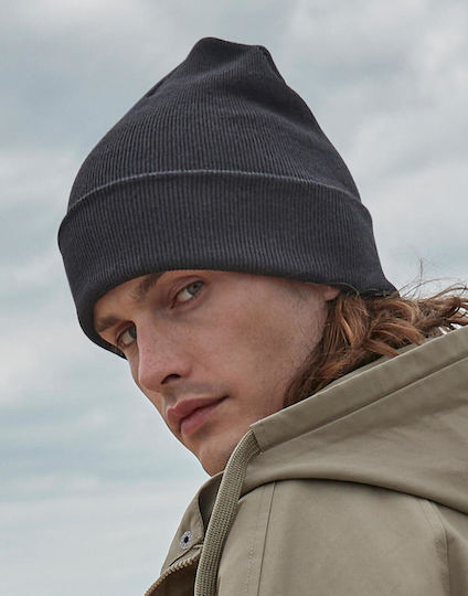 Beanie Unisex Strickmütze in Grau Farbe