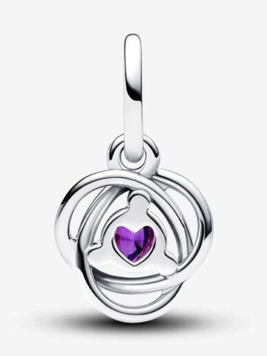 Pandora Charm Aenai Kykloi din Argint Violet