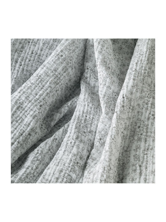 Kentia Evanthia Decke Mousseline Moné 160x240cm Hellblaue