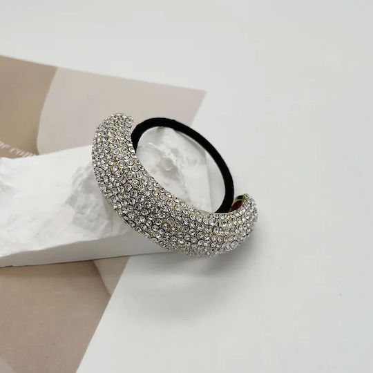 Avizar Elastic Tendency Hair Golden Refined Geometric Rhinestone Gold