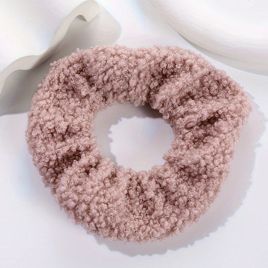 Avizar Haargummis Wollig Haar In Chenille Süß Gemütlich Schick Rosa Rosa