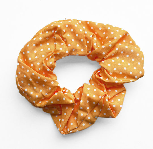 Avizar Classic Sweet Cotton Hair Retro Chic Orange Polka Dot Orange