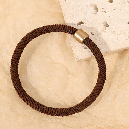 Avizar Twisted Elastic Hair Light Brown Minimalist Gold Tip Brown Beige