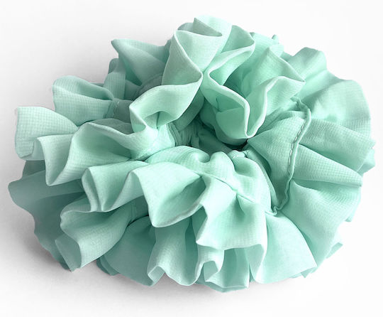 Avizar Scrunchie Maxi Păr Din Muselină Vaporoasă Casual Verde Verde