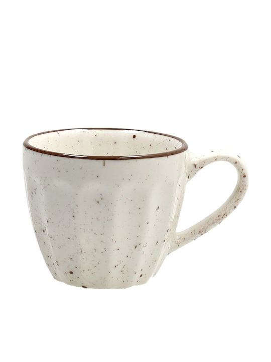 Tognana Set Cups Espresso Porcelain Beige 6 Pieces