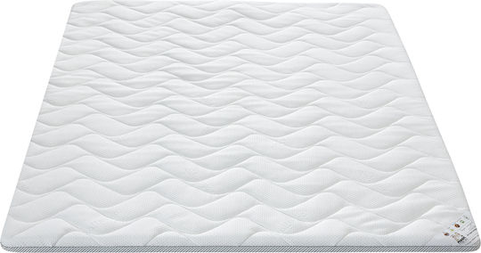 Mattress Topper Double Foam Strapped 150x200x4cm