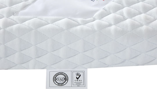 Mattress Topper Double Memory Foam with Removable Cover and Strapped 150x200x8cm