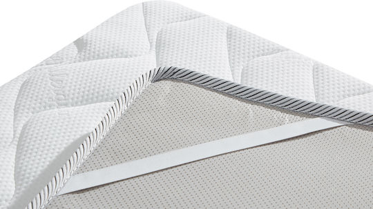 Mattress Topper Double Foam Strapped 150x200x4cm