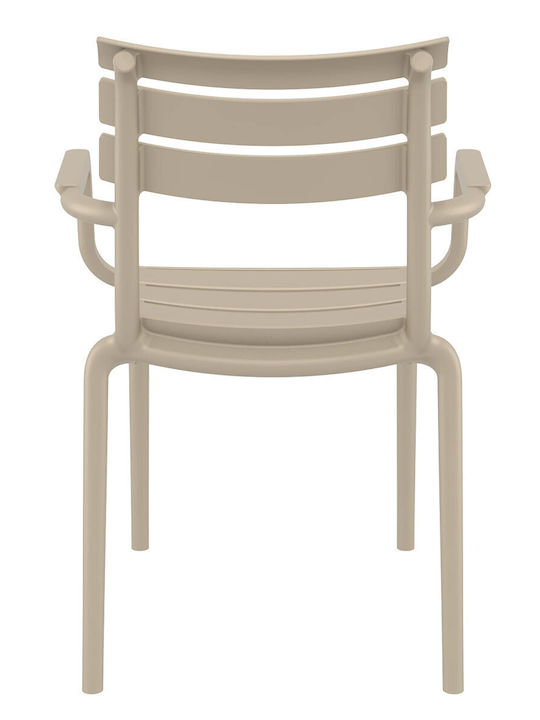 Scaun De Exterior Din Polipropilenă Bej 54x58x83cm