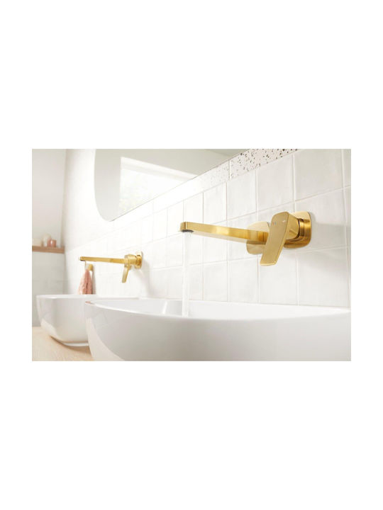 KFA Built-in Mixer & Mouthpiece Set for Bathroom Sink Gold