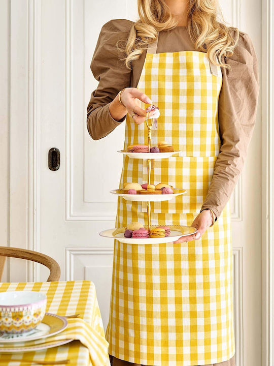PiP Studio Kitchen Apron Yellow 89.5x72cm 51.030.033 PiP Studio Kitchen Apron Yellow 89.5x72cm 51.030.033