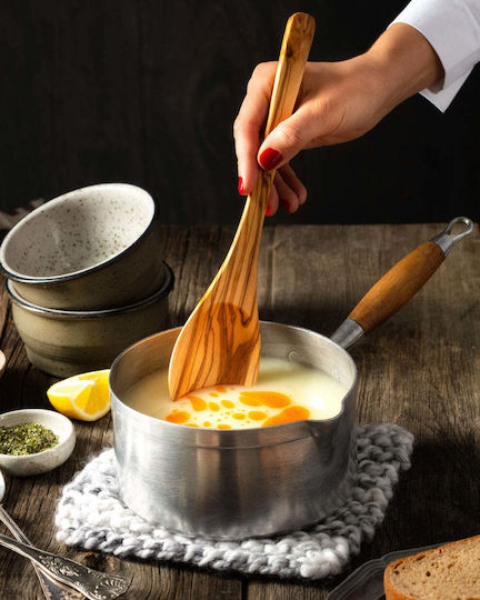 Handmade Cooking Spoon and Spatula Set 3 Pieces Wooden 31cm