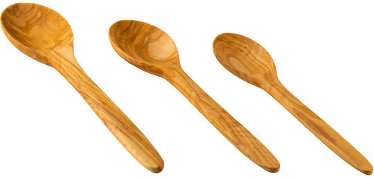 Set Mare Handmade De Linguri De Bucătărie Din Lemn 3 Piese 28cm