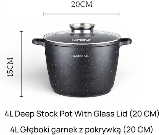 Masterpan Căniță de Lapte din Aluminiu pentru Abur 14l / 32cm