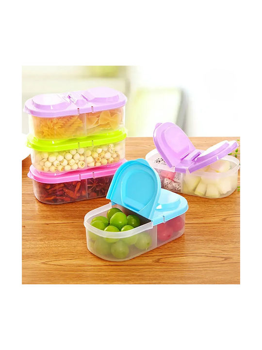 Pandaboo Plastic Light Blue Lunch Box