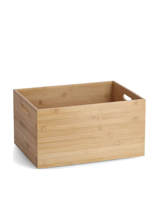 Zeller Wooden Storage Box with Lid Brown 40x30x21cm
