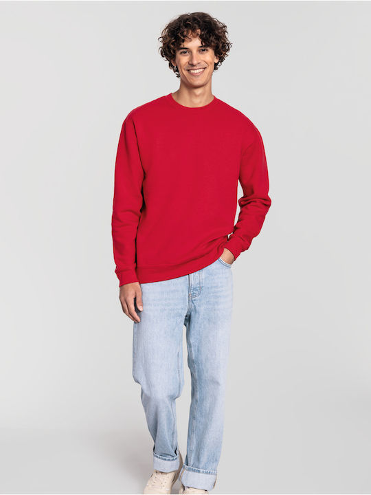 Fruit of the Loom Men's Promotional Long Sleeve Sweatshirt Red