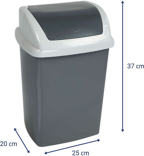 Maul Кошче За Боклук Пластмасово Сиво 10l