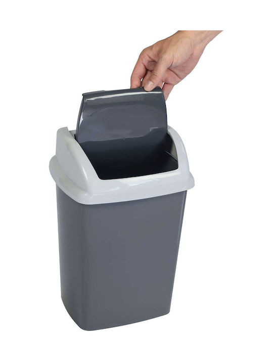 Maul Coș de Gunoi Plastic Gri 10l