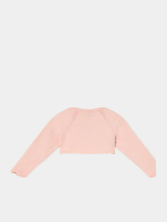 Kids Cotton Bolero Soft Pink