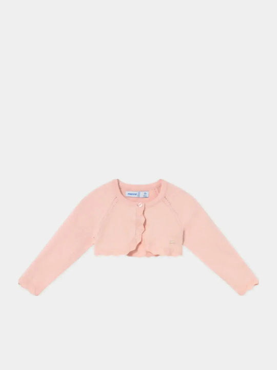 Kids Cotton Bolero Soft Pink