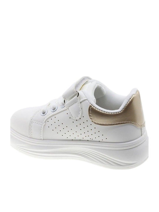 Παιδικά Sneakers με Σκρατς Λευκά