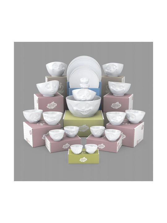 Round White Porcelain Serving Bowl 2 Pieces