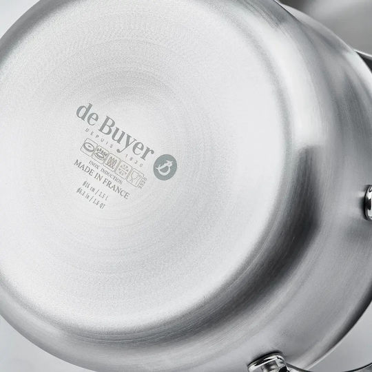 De Buyer Βαθιά Ανοξείδωτη Κατσαρόλα 1.5lt / 16cm