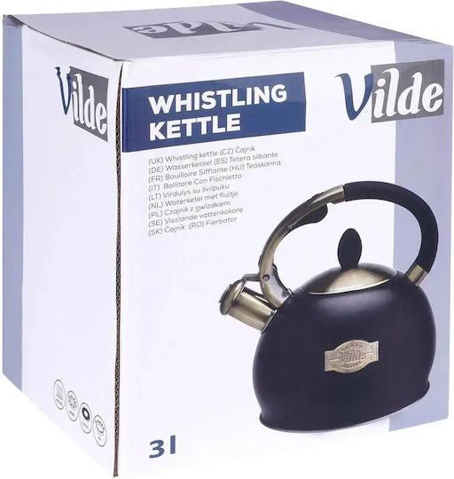 Vilde Boiler Stainless Steel Black 3000ml