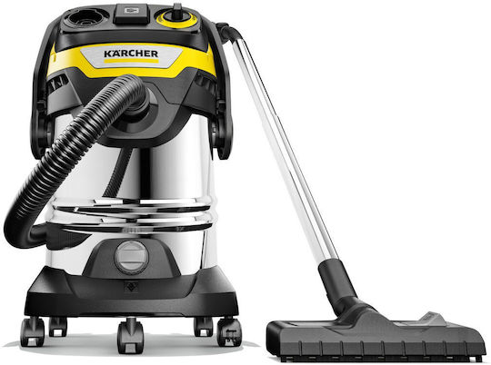 Karcher WD 7 Wet-Dry Vacuum 1400W with Stainless Steel Container 30lt