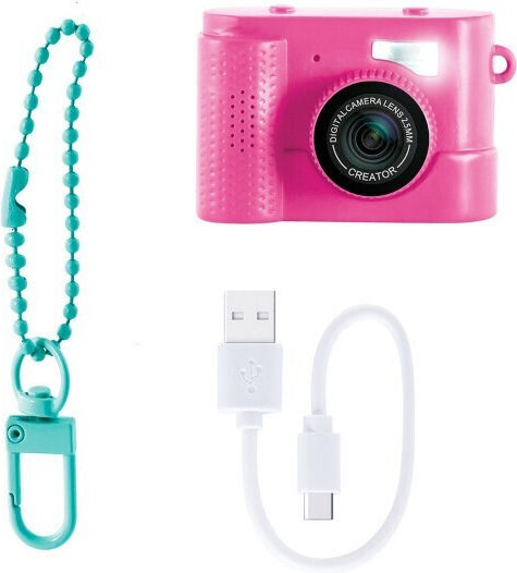 AS Photo Creator Mini Compact Φωτογραφική Μηχανή Ροζ