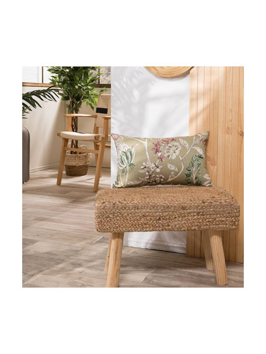 Teoran Sofa Cushion 100% Cotton Green 30x50cm