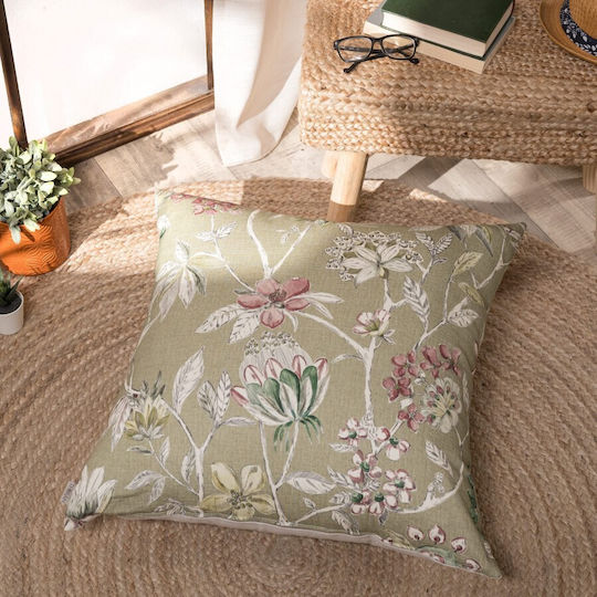 Teoran Pernă De Podea Din 100% Bumbac Verde 65x65cm