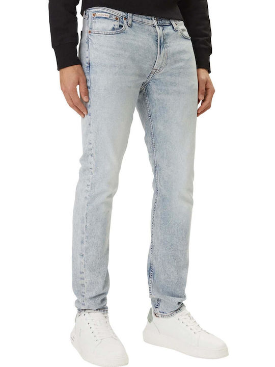 Calvin Klein Herren Jeanshosen Elastisches Slim Fit Verjüngt Hellblau