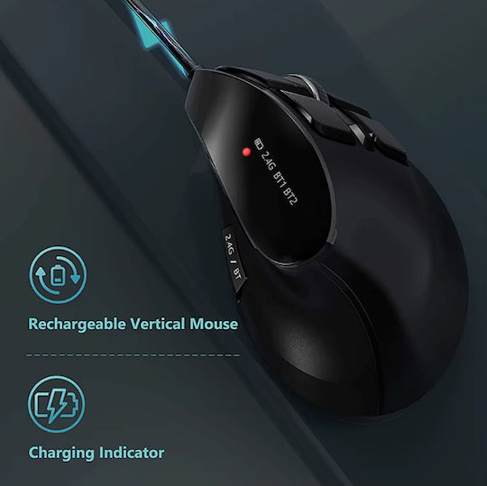 ZD1BM33QWS60 Mouse Vertical Bluetooth Ergonomic Wireless Negru