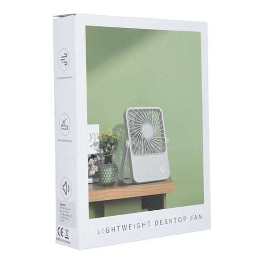 Desk Fan Adjustable Stand Hx-122 White Oem